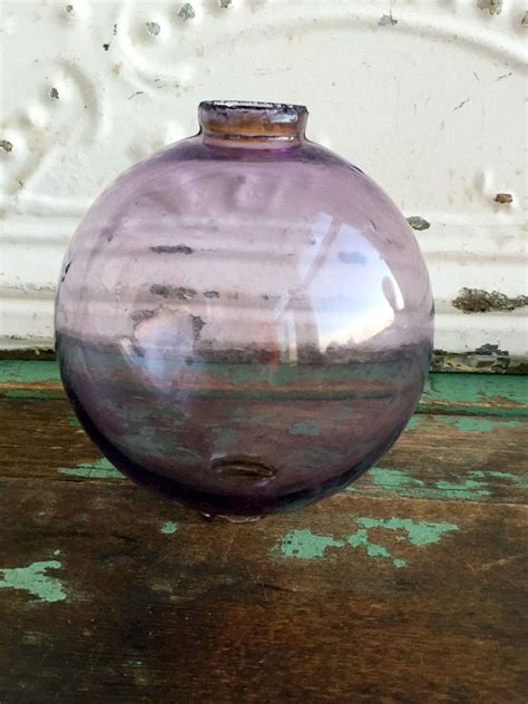 Vintage Antique Amethyst Purple Glass Lightning Rod Globe Ball 5 Tall By Holliezhobbiez On Etsy