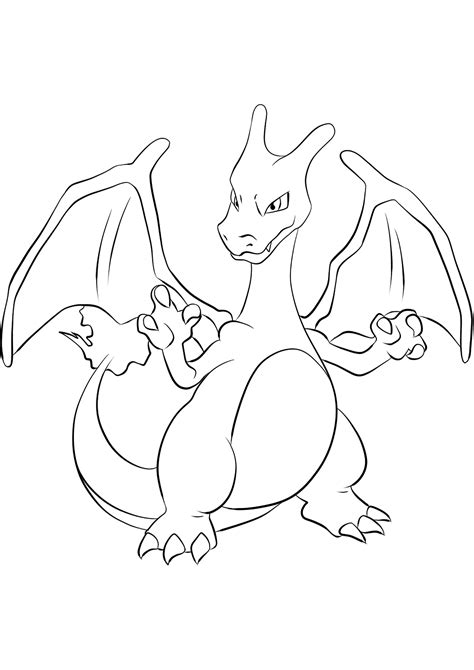 Charizard No06 Pokemon Generation I All Pokemon Coloring Pages