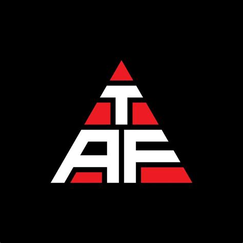 Diseño De Logotipo De Letra Triangular Taf Con Forma De Triángulo