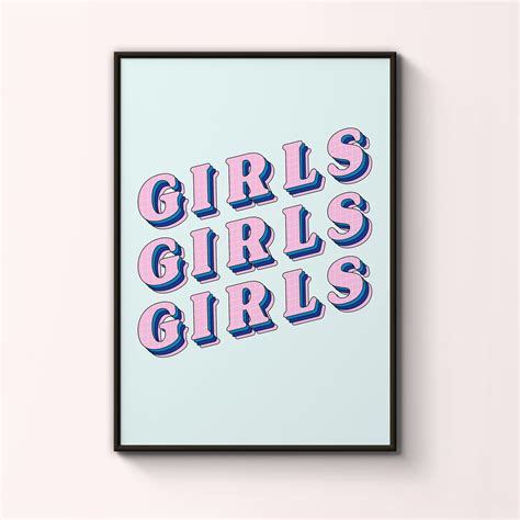 Girl Power Art Feminist Poster Girl Power Poster Lgbtq Etsy