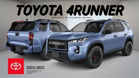 All New Toyota 4runner 2024 2025 Redesign Digimods Design Youtube