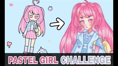Pastel Girl Challenge Speedpaint Youtube