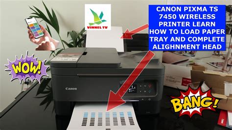 Canon Pixma Ts7450 Wireless Printer Learn How To Load Paper Tray And