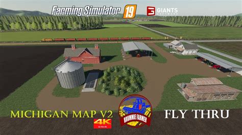 Farming Simulator 19 Michigan Map V2 4k Fly Thru Youtube