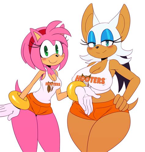 Rule 34 2girls Amy Rose Big Breasts Female Hooters Large