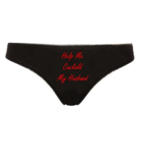 Help Me Cuckold My Husband Hotwife Cuckold Wife Sexy Thong Panties