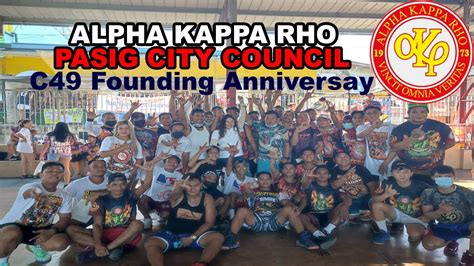 Happy 49th Founding Anniversary Pasig City Council Alpha Kappa Rho Long