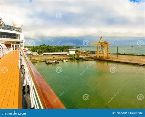 Port Limon Seaport In Costa Rica From Cruoise Line Stock Photo Image