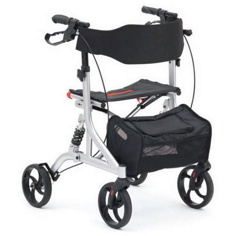 Drive Four Wheel Height Adjustable Suspension Rollator Walker With