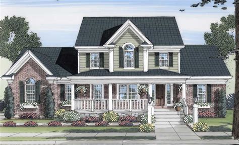 Southern Colonial House Plan 4 Bedrooms 2 Bath 2326 Sq Ft Plan 23 114