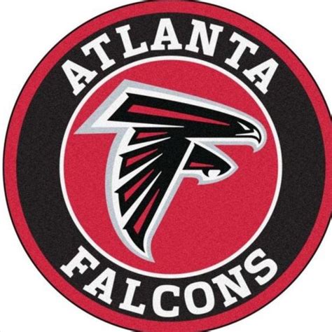 Atlanta Falcons Circle Logo Customizable Atlanta Falcons Etsy