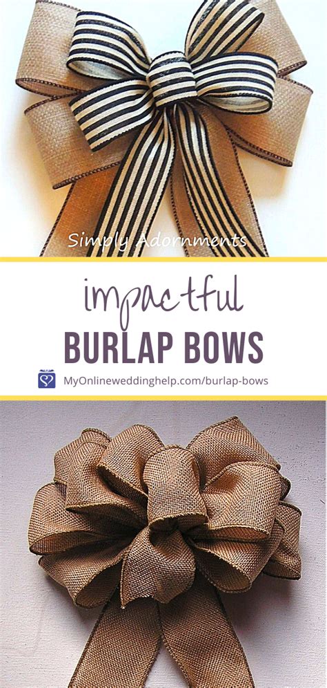 How To Make A Burlap Bow The Secret Step Way Diy Wreath Bow Homemade Bows Making Burlap Bows