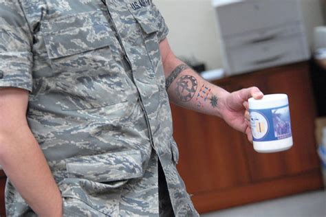 As for the poster named raoul, i think he's full of garbage and not really a canada air force pilot. Air Force Relaxes Tattoo Policy, Allows Sleeves | Military.com