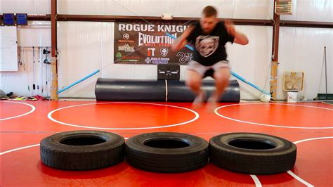 Functional Fitness Series Extreme Tire Workout Burpee Jumps