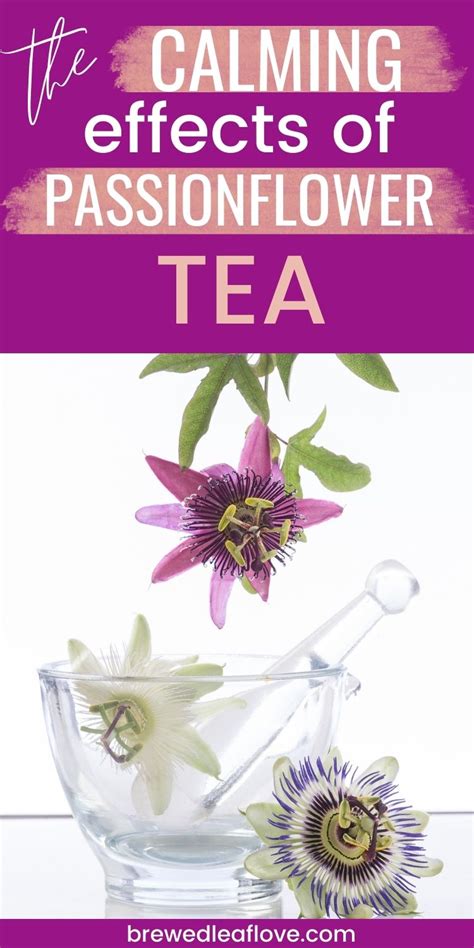 Passionflower Tea A Cup Of Calm Brewed Leaf Love