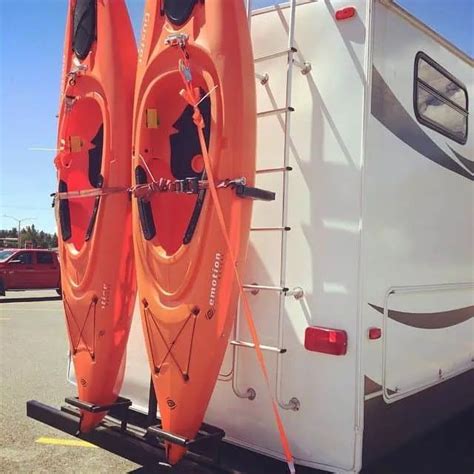 How To Carry Kayak On Travel Trailers Or Motorhome 2021 Kayak Rack