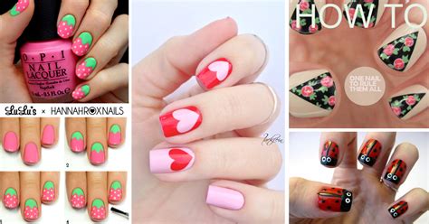 Whether you have short nails or long nails, if you love nail art, go ahead and do it anyway! Easy but beautiful nail designs Catherine Rodgers ...