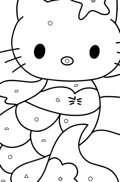 Hello Kitty Mermaid Coloring Page ♥ Online And Print For Free
