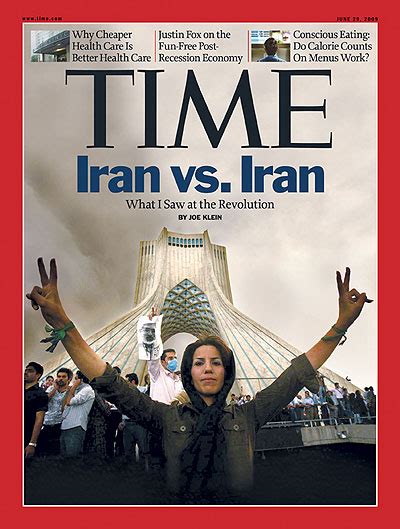 Time Magazine Cover Iran Vs Iran June 29 2009 Iran Politics