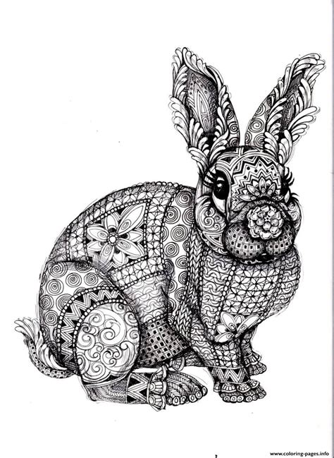 Brighten up your easter with these fun and free printable easter coloring pages. Print adult difficult rabbit coloring pages | Animal coloring pages, Mandala coloring pages ...