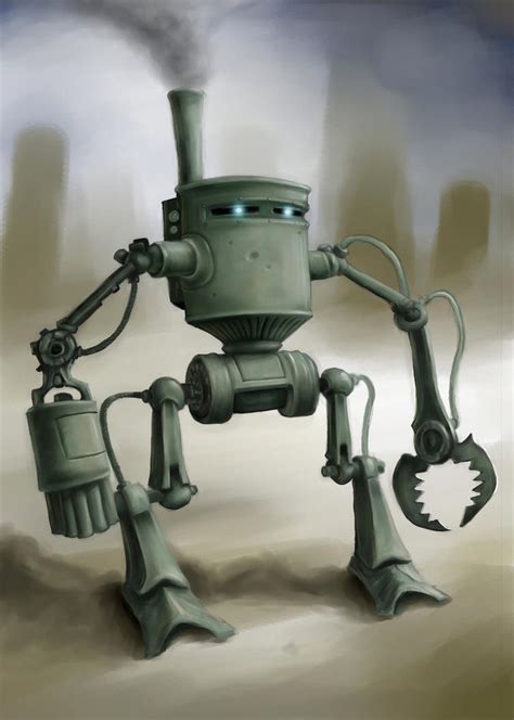 Steampunk Robot By Johnmalcolm1970 On Deviantart
