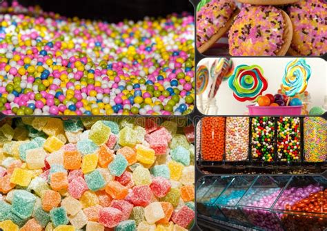 Candy Sweet Lolly Sugary Collage Stock Photo Image Of Confection