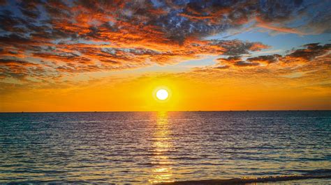 Ocean Sunset Horizon Free Photo On Pixabay Pixabay