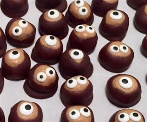Buckeyes Easy No Cook Chocolate Dipped Peanut Butter Halloween