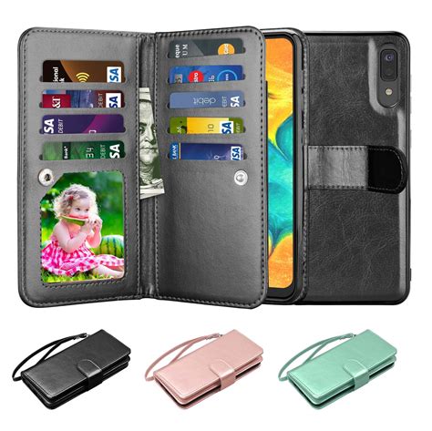 64 2019 Galaxy A50 Case Samsung A50 Wallet Case Njjex Luxury Pu