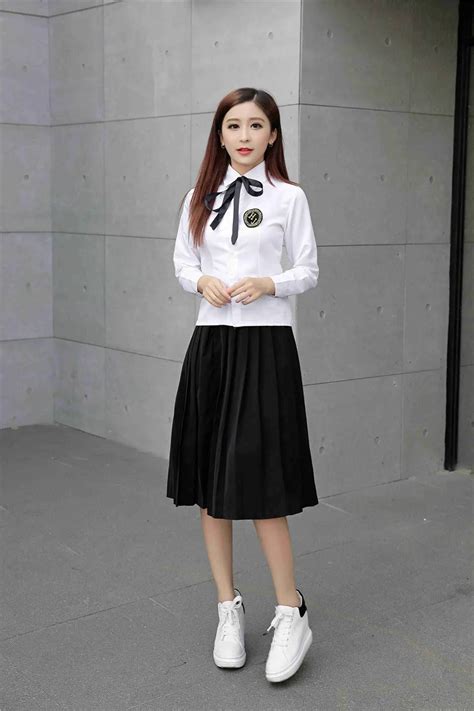 uniformes escolares para meninas classe classe japonesa ternos camisa branca saia longa trajes