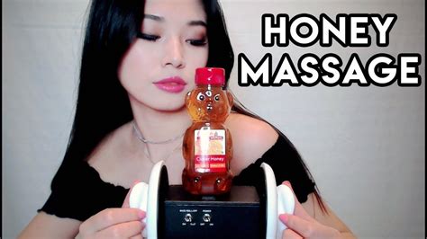 Asmr Sticky Honey Massage And Ear Cleaning Youtube