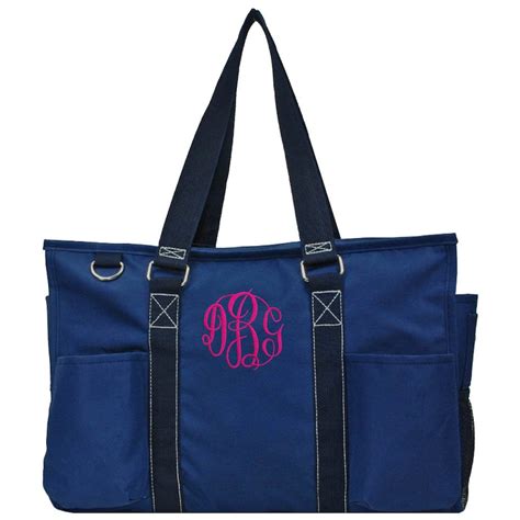 Personalized Carry All Bag Monogrammed Utility Bag Tote Etsy