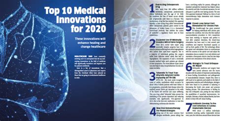 Top 10 Medical Innovations For 2020 Indiamedtoday