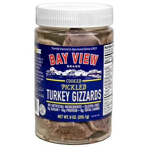 Pickled Turkey Gizzards Bay View Packing
