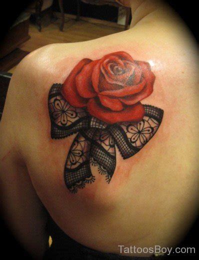 Red Rose And Bow Lace Tattoo Tattoo Designs Tattoo Pictures