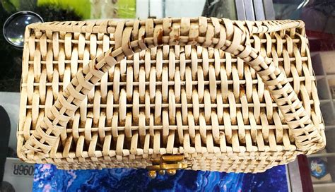 1960s Vintage Rodo Italy White Wicker Woven Straw Purse With Etsy