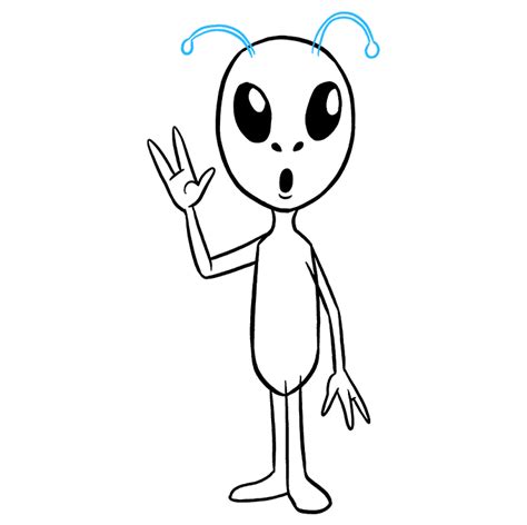 How To Draw An Alien Really Easy Drawing Tutorial