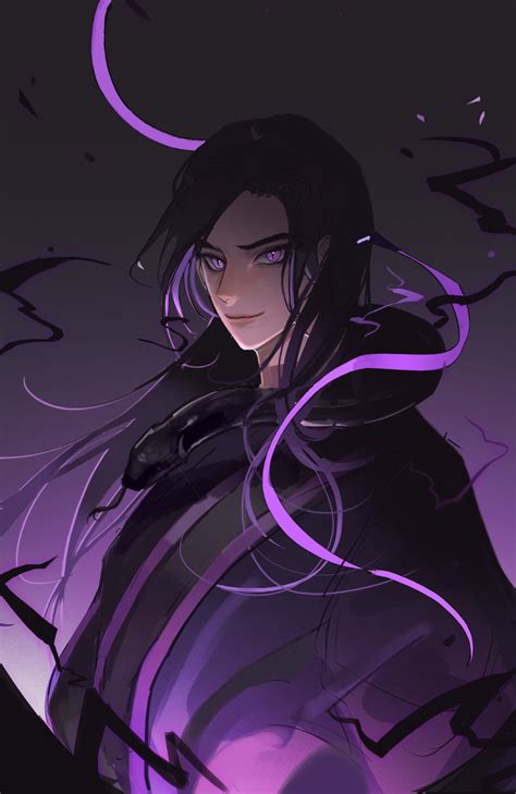 모이차 on twitter character art fantasy art men purple anime