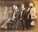 Group photographic print, copy of a daguerreotype, of Queen Victoria ...