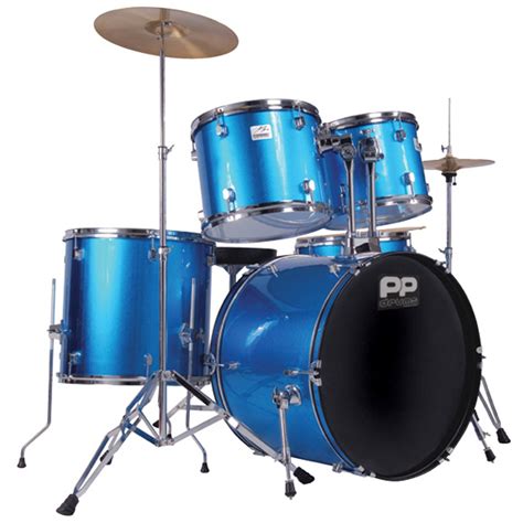 Performance Percussion Pp250bl 5 Piece Drum Kit Blue