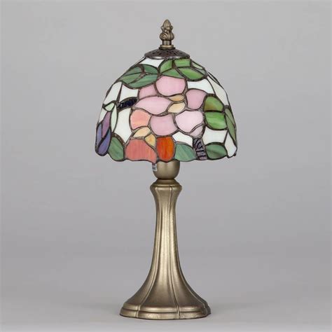 Can you get tiffany lampshades in various materials or shapes? Floral Tiffany Style Jewel Table Lamp Vase Ceiling Light ...