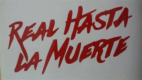 Anuel Aa Vinyl Sticker Logo Real Hasta La Muerte Etsy
