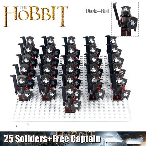 26pcs Lord Of The Rings Uruk Hai Army Hobbit Lego Minifigure Toys