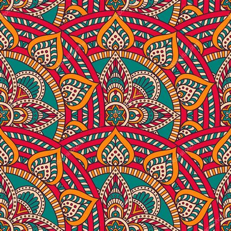 Ethnic Floral Seamless Pattern Stock Vector By ©vikasnezh 75990873