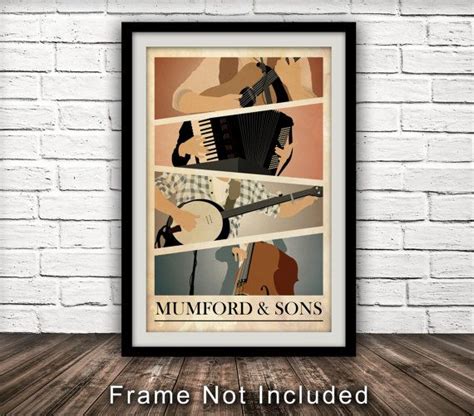 Mumford And Sons Inspired Minimalist Poster Etsy Minimalist Poster