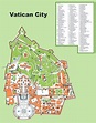 Grande detallado mapa turístico de ciudad del Vaticano | Vaticano ...