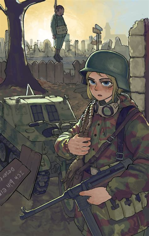 Pjh Rifleman On Twitter Anime Military Anime Warrior Girl Anime