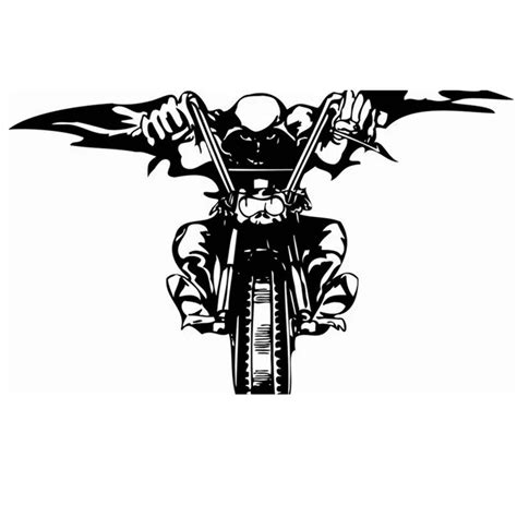 Motorcycle Sticker Vehicle Wing Decal Classic Punk Skull Posters Vinyl
