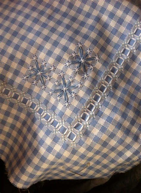 Bello Gingham Embroidery Hand Work Embroidery Gingham Fabric Hand