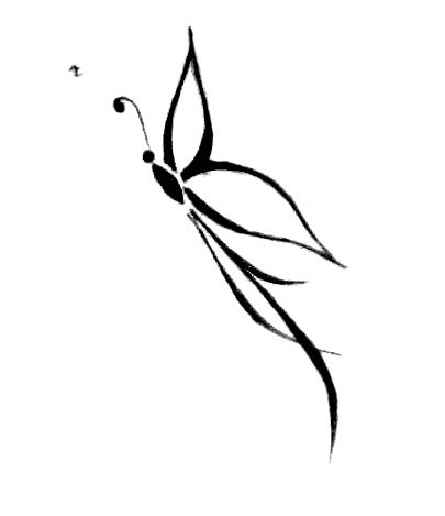 Tribal tattoo designs originating in polynesian cultures are perhaps the most popular choice nowadays. Simple Minimalistic Tribal Butterfly Design